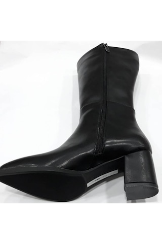Punto 343035 Kadın Fermuarlı 6 Cm Topuklu Çizme