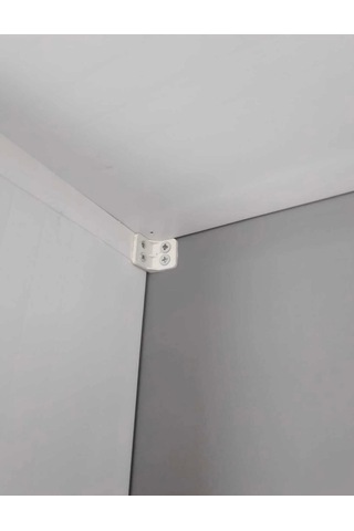 Dolap Bağlantı Aparatı Seti Vidalar Dahil Beyaz