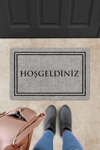 Evaşk Kapı Önü Paspası Vinil Kaymaz Tabanlı 45 X 70 Evaşkdm11066