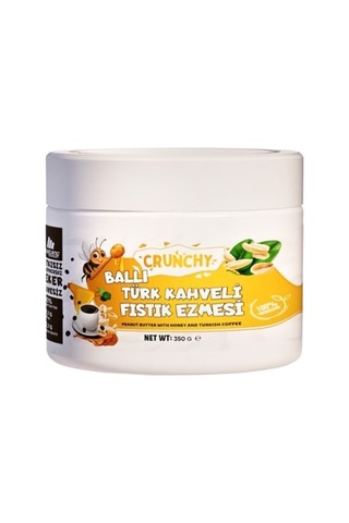 Mustang Nutrition Ballı Türk Kahveli Crunchy Fıstık Ezmesi 350 Gr 24,72 Gr Protein + 40 Gr Fıstık Ezmesi Hediyeli