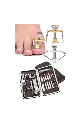 Batık Tırnak Çıkarıcı Aparat Çantalı Manikür Seti 12 Paçra