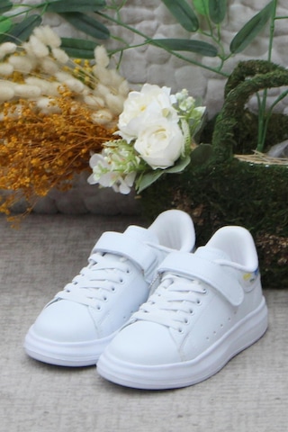 M.p 242 3317 Beyaz Rahat Hafif Kız Çocuk Ayakkabı 001