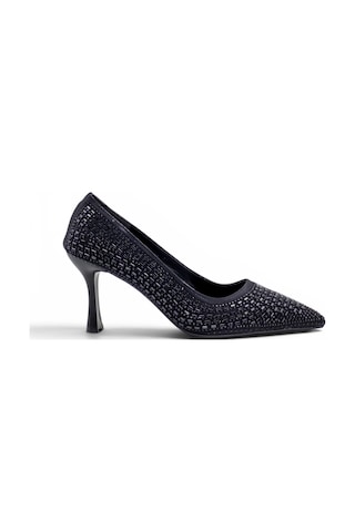 Su Perisi 3020 Taşlı Kadın Stiletto siyah