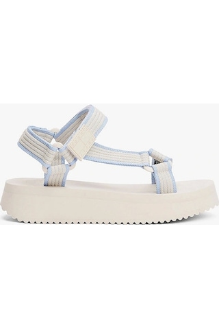Tommy Hilfiger Kadın Bej Sandalet Çok Renkli