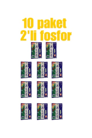 10 Paket 2'li Fosfor Kırılabilir Neon Işık 4.5 X 37mm Balıkçılık Ve Avcılık Ekipmanı