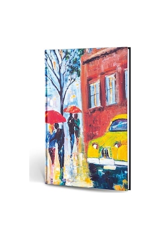 Creamona Nice Dokulu Mini Defter Çizgili Yağmur