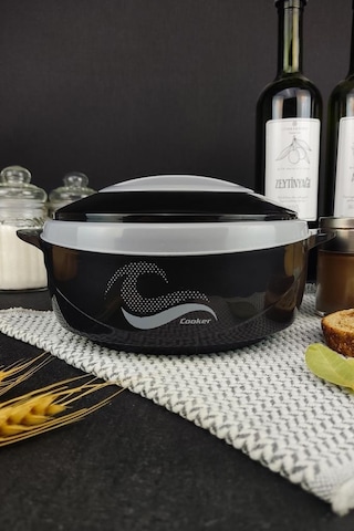 Digithome Ckr3149 Paslanmaz Çelik Hazneli Yemek Termosu 1000 ML Siyah