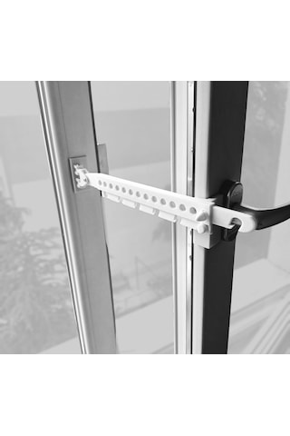 2 Adet Ayarlanabilir Plastik Pencere Kolu Kapı Cam Aralama Stoperi Kolu Tutucu Tutacağı Durdurucu Tamponu