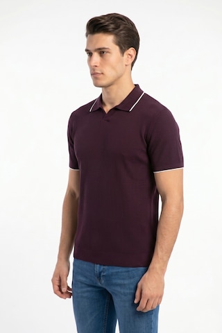 Baglan Erkek Spor Polo Yaka Triko Tişört Bgl-st05374 Mürdüm