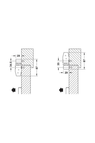 Hafele Dcl84 Kapı Kapatıcı En3, Parlak Pirinç