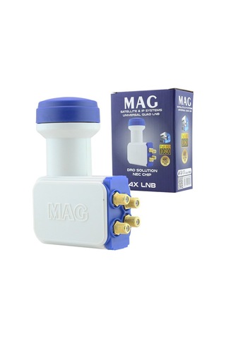 Ayt Mag Altın Uçlu Dörtlü Lnb Çanak Anten Uydu Lnbsi 4 Lü