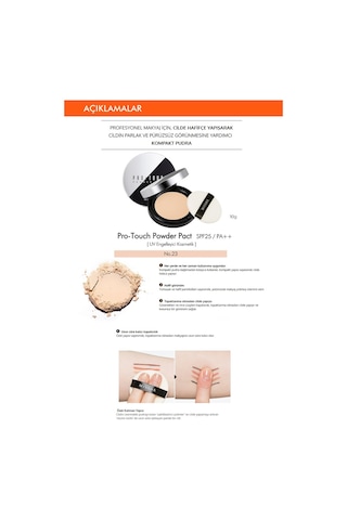 Missha Pro-Touch Powder Pact SPF25 Pürüzsüz Görünüm Sağlayan Kompakt Pudra No.23