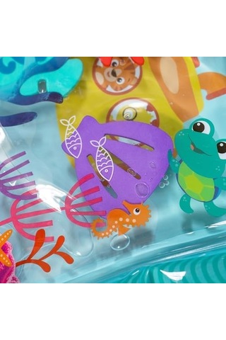 Einstein Ocean Explorers Duyusal Sıçrayan Su Matı, Karın Zamanı Veya Oturarak Oynamak İçin, 0-36 Aylık Yaş