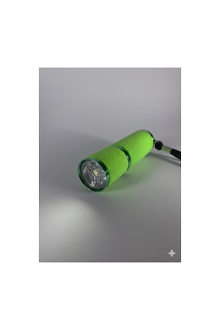 Mini Led El Feneri Anahtarlık Taşınabilir, Güçlü Işık, Kamp & Acil Durum Feneri Yeşil