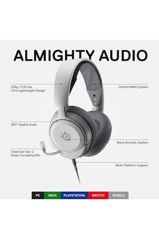 SteelSeries Arctis Nova 1 Multi-System Oyuncu Kulaklığı