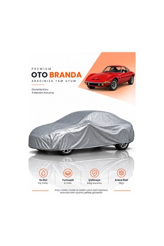 Opel Gt 1968-1973 Coupe Uyumlu Araba Brandası Oto Branda Araba Örtüsü Araç Çadırı