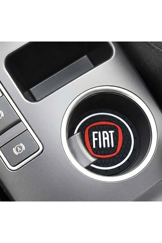 Fiat Silikon Bardaklık Altlığı 2 Li Set Araç Içi Bardak Altlığı Aksesuar
