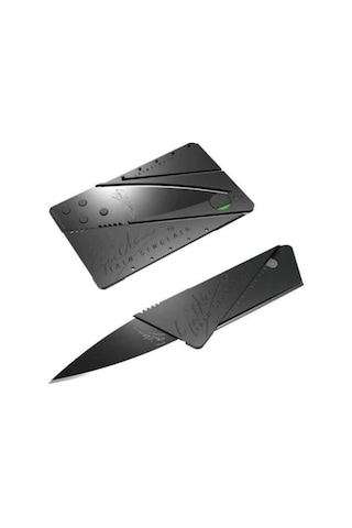 Cardsharp Kredi Kartı Şeklinde Bıçak Kutusuz Tdrtr Gri - Siyah
