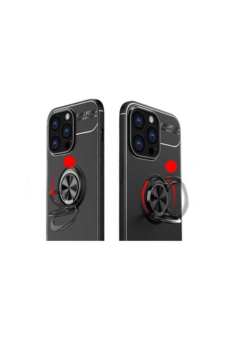 Apple Uyumlu iPhone 13 Pro Uyumlu Zore Ravel Silikon Kılıf-kırmızı Kirmizi -