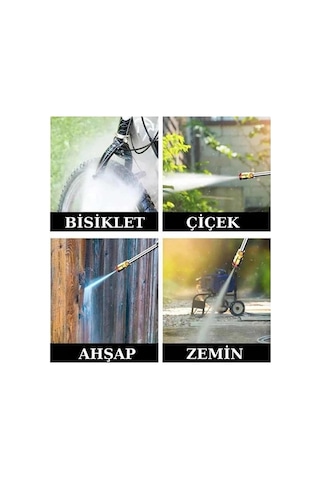 Zenvia Şarjlı Oto Yıkama, Bahçe Sulama Tabancası Makinesi Yüksek Basınçlı Znv2026