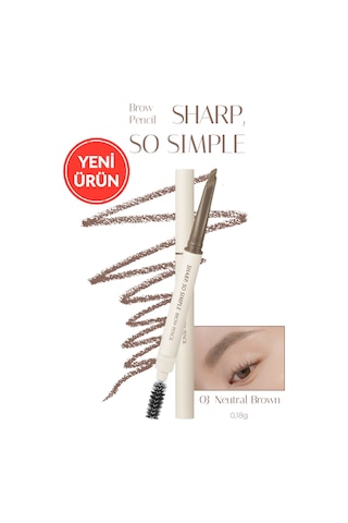 Clıo Sharp So Simple Brow Pencil 03 Neutral Brown