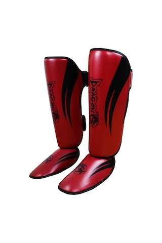 Dragondo 40716-p Kaval Ayak Koruyucu Kırmızı Kick Boks Kaval Koruyucu Kırmıızı