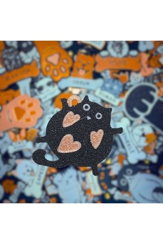 Majo İsimlik Şişman Kedi 36mmx40mm