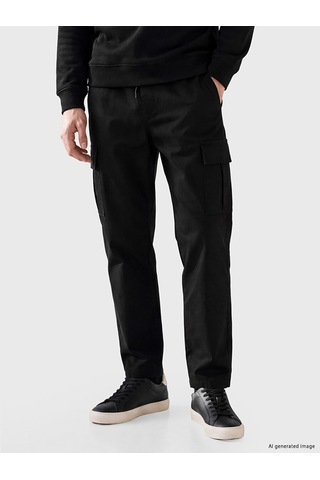 Lcw Eco Siyah Relax Fit Erkek Kargo Pantolon