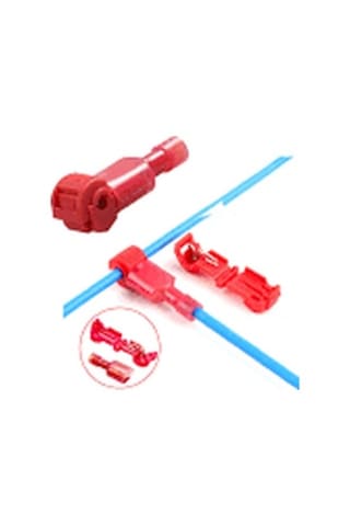 T Bağlantı Aparatı Klemens Kırmızı 0,50 - 1 mm 10 Takım