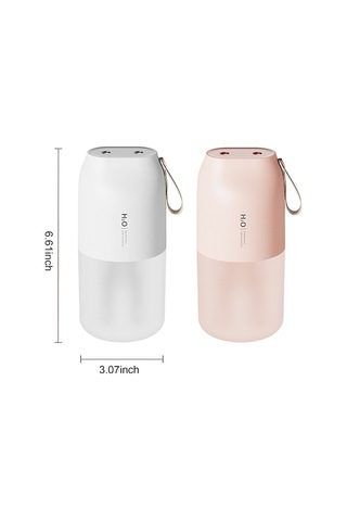 Dancemonkey Usb Taşınabilir Nemlendirici - 2 Püskürtmeli, Led Işıklı, Otomatik Kapanma, Ev & Araç