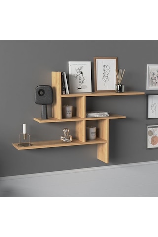 Germen Duvar Rafı Meşe