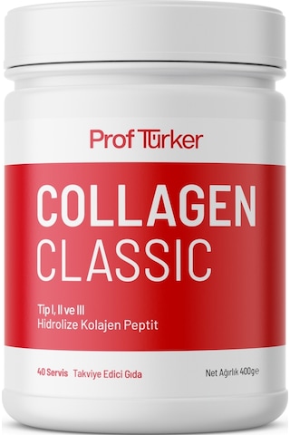 Proftürker Collagen Classic 400 g - Saf ve Doğal Toz Kolajen
