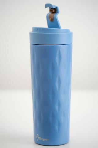 Png-1167 500ml Flip Kapak Desenli Çelik Mug 6 Saat Sıcak 12 Saat Soğuk Sızdırmaz & Bpa Free Açık Mavi