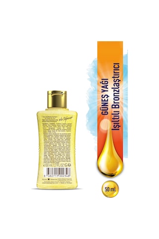 Eda Taşpınar Mini Yoğun Işıltılı Bronzlaştırıcı Yağ 50 ML