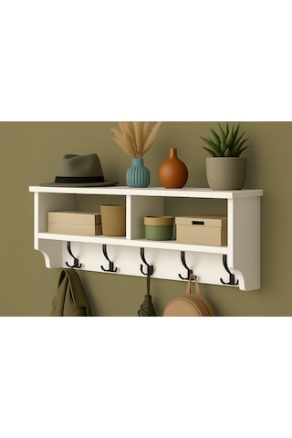 Coathaven Cift Katli Portmanto - Beyaz Beyaz