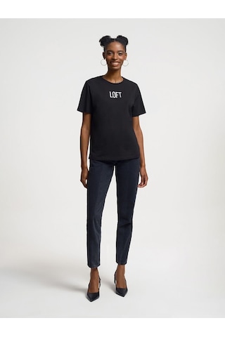 LOFT Regular Fit Kadın Tshirt K.kol Lf2034083 Q1.v1 Siyah