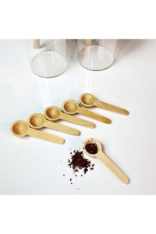 Evonox 12 Adet Bambu Baharat Kaşığı Ve Ölçek Kaşığı, Bambu Reçel Bal Kaşığı 12 Adet / Doğal Ve Şık 12 Diğer 70035160