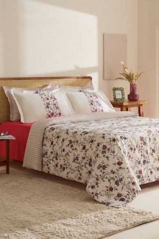 Karaca Home Inara %100 Pamuk Çift Kişilik Nevresim Takımı Kırmızı Kırmızı