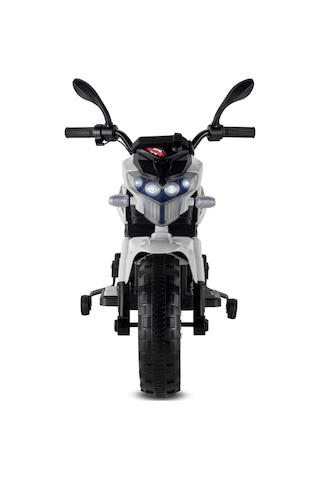 Babyhope 447 Motocross Akülü Motor Çocuk Motoru 12v Beyaz