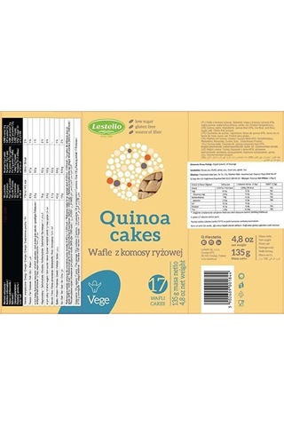 Lestello Quinoa Cakes - Glutensiz Kinoa Patlağı 135 G 2 Adet