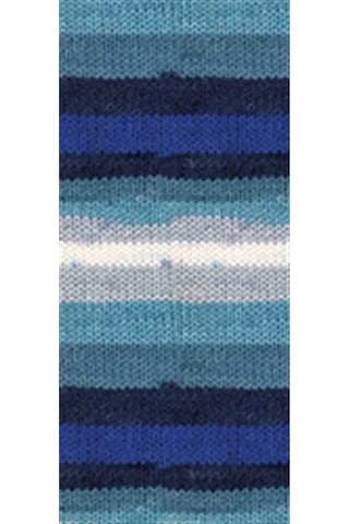 Tedar 5 Adet Vega Stripe Premium Akrilik El Örgü İpi Yünü No: 82423 Najmaddin (No:1) 8.5Cm X 10.5 Cm