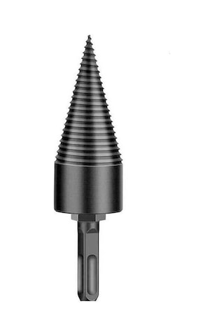 Pazly 4 Parça Altıkenar/yuvarlak Saplı Ağır Hizmet Odun Bölme Vidalı Konik Matkap Ucu Seti