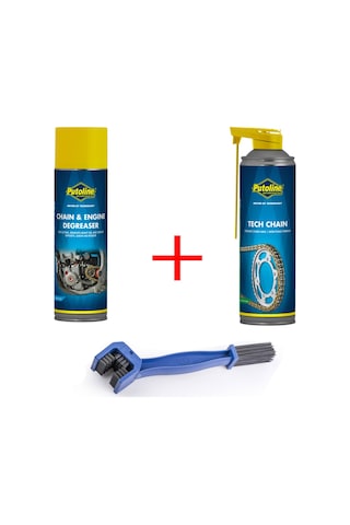 Putoline Zincir Temizleme ve Tech Chain Zincir Yağ+Zincir Temizle