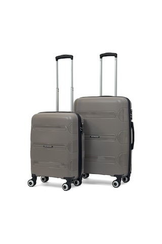 Lucas Polipropilen Kırılmaz Valiz, Kabin Boy&orta Boy Taş