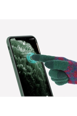 Kadın Kışlık Japon Tarzı Yün Eldiven: Dokunmatik, Kalın Sıcak-yeşil Yeşil