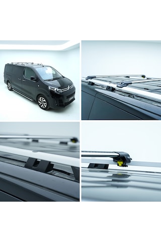 Turtle Volkswagen Transporter T7 2023-2025 / Kısa Şasi Tavan Çıtası Crown Gri