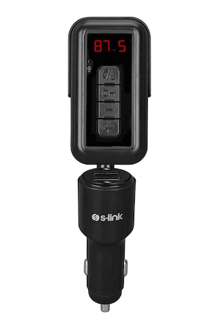 S-Link Sl-Bt244 5V 2.1A Bt+Ft+Aux+Usb Fm Transmitter Receiver