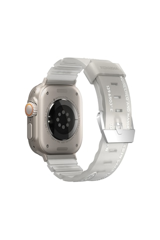 Watch 7 Akıllı Saat Kordonu 45mm New Shokku Silikon Strap Kayış Beyaz Beyaz