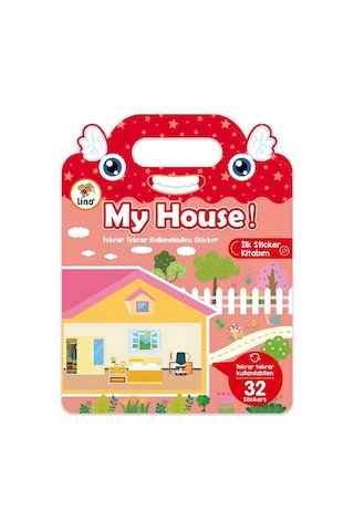 Tekrar Kullanılabilen İlk Sticker Kitabım My House