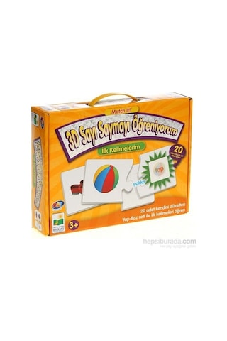 Pal Eşleştir 3D Sayı Saymayı Öğreniyorum Ilk Kelimelerim 3